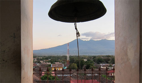 Bell tower in Granada Nicaragua